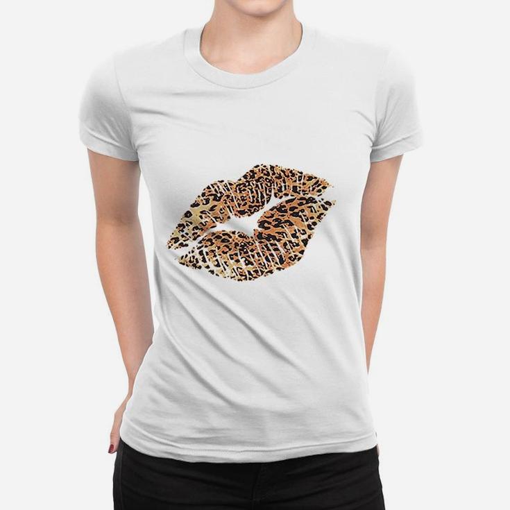 Women Leopard Lips  Summer Women T-shirt
