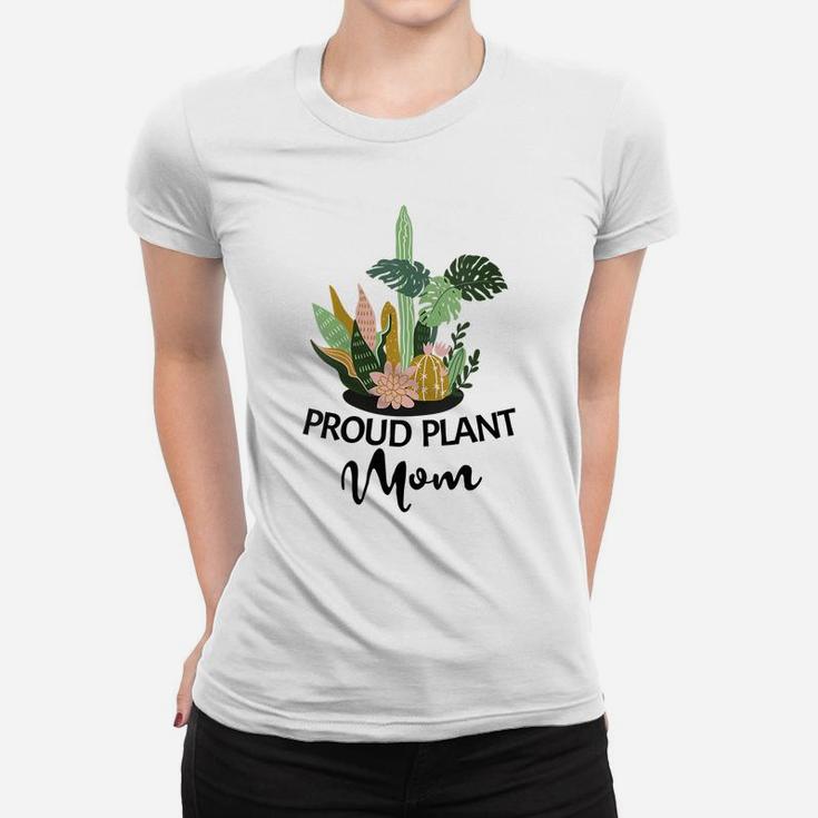 Womens Funny Garden Mama Proud Plant Mom Women T-shirt