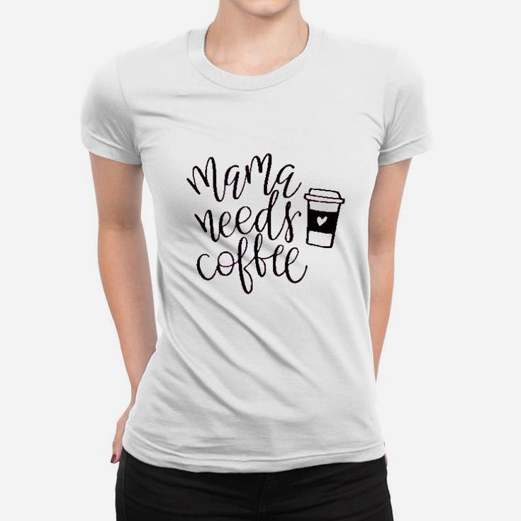 Yzeecol Summer Casual Mama Needs Coffee Women T-shirt