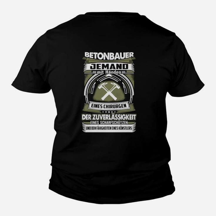 Betonbauer Eines Künstlers Kinder T-Shirt