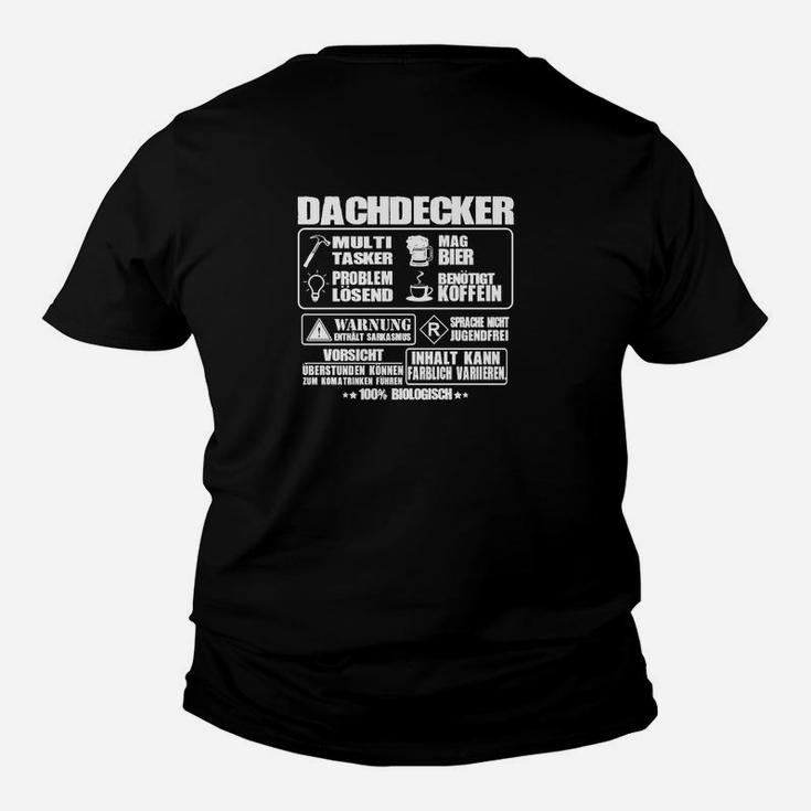 Dachdecker Spruch Kinder Tshirt, Berufsstolz Grafik für Herren