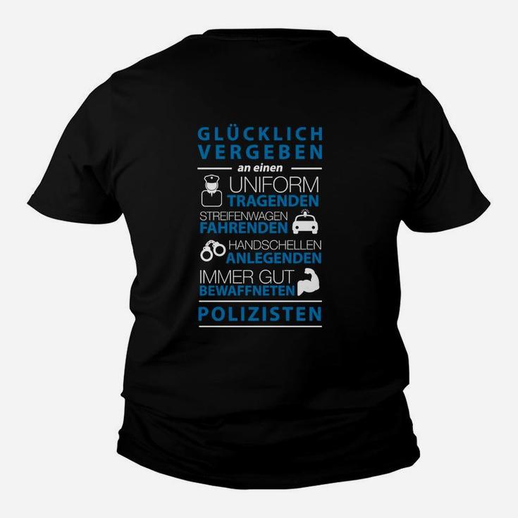 Glücklich Vergeben An Einen Polizisten Kinder T-Shirt