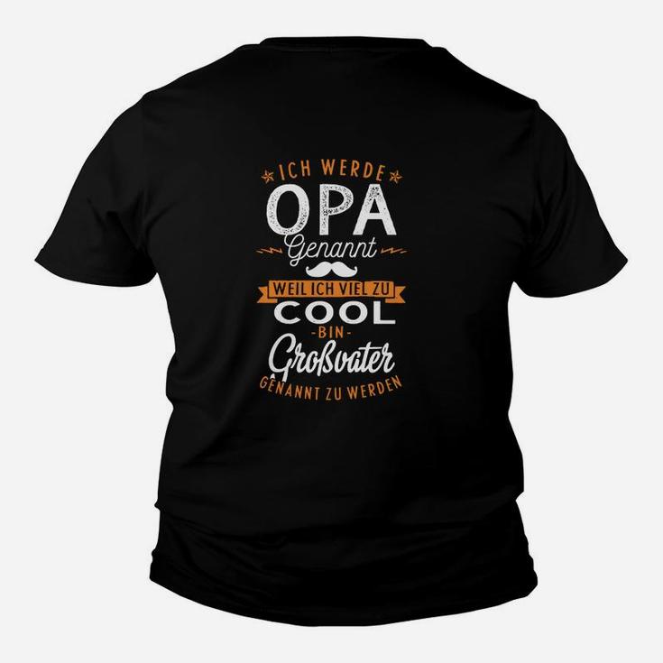 Opa Ankündigungs Kinder Tshirt, Lustiges Design für Großväter