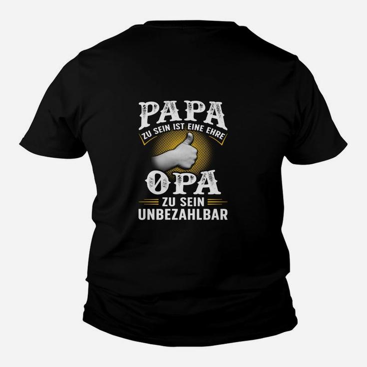 Papa Zu Sein Ist Eine Ehre Opa Kinder T-Shirt