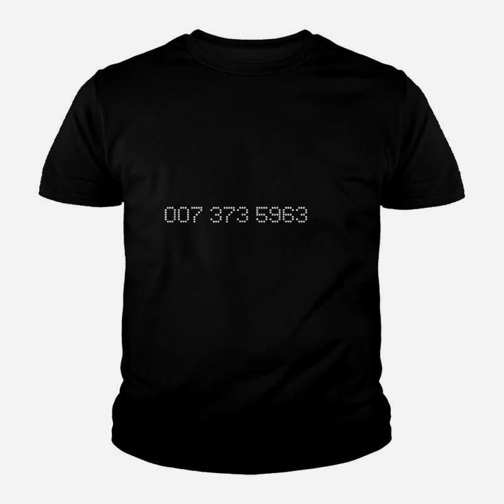 007 373 5963 Famous 90S Video Game Codes Youth T-shirt