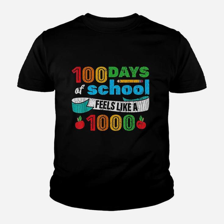 100 Days Of School For Students Teachers Funny Gift Youth T-shirt