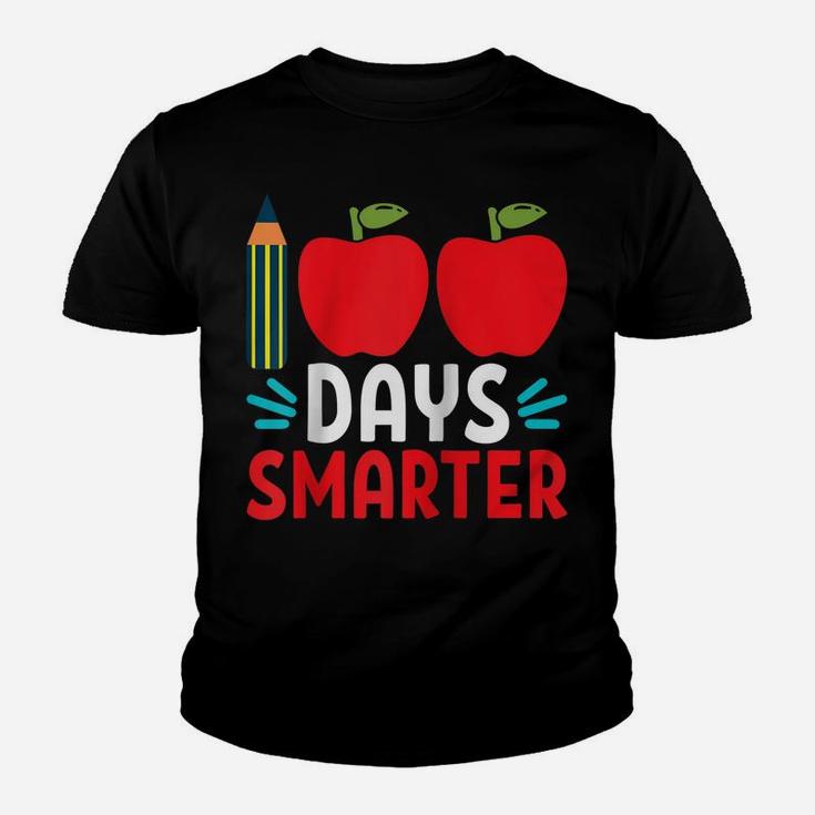 100 Days Smarter 100Th Day Of School Raglan Baseball Tee Youth T-shirt