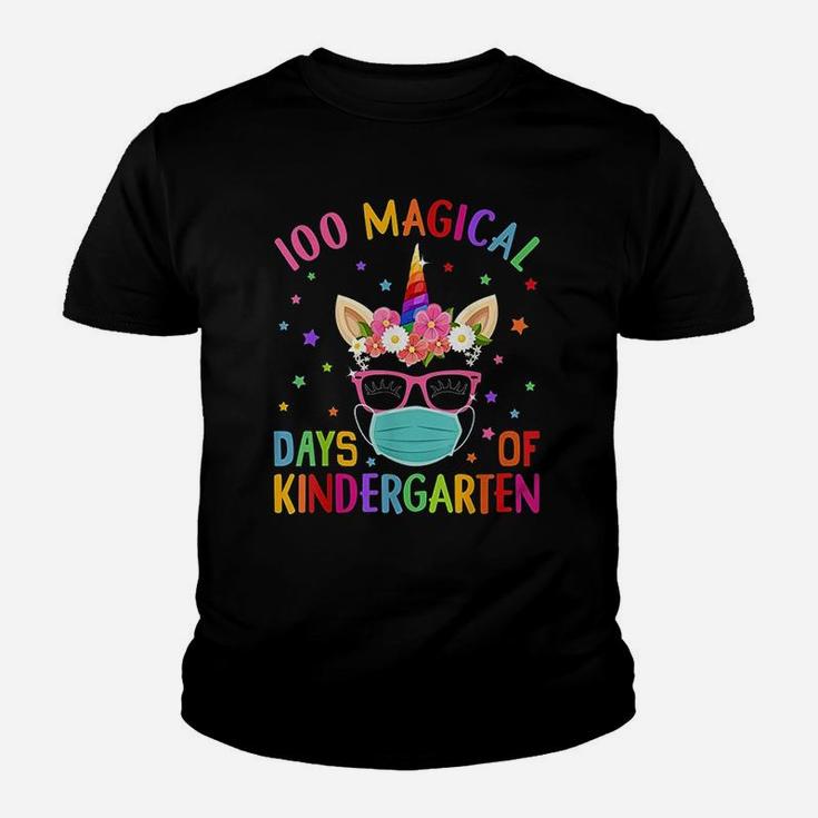 100 Magical Days Of Kindergarten School Unicorn Youth T-shirt