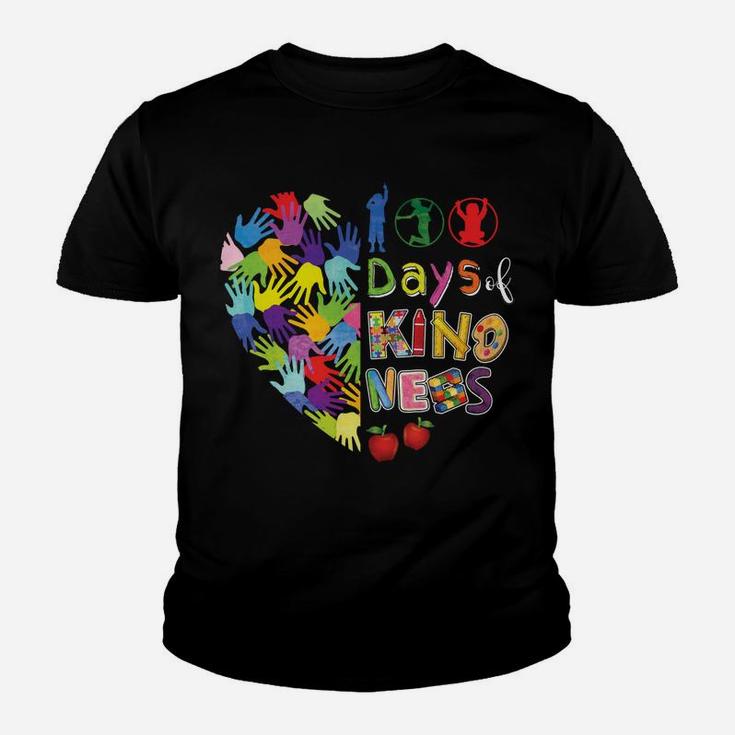 100Th Day Of School 100 Days Of Spreading Kindness Teacher Youth T-shirt