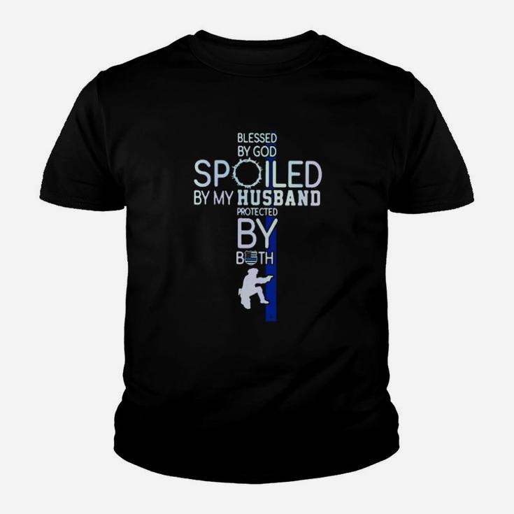 11Police Blesses By God Spoiled By My Husband Protected By Both Youth T-shirt
