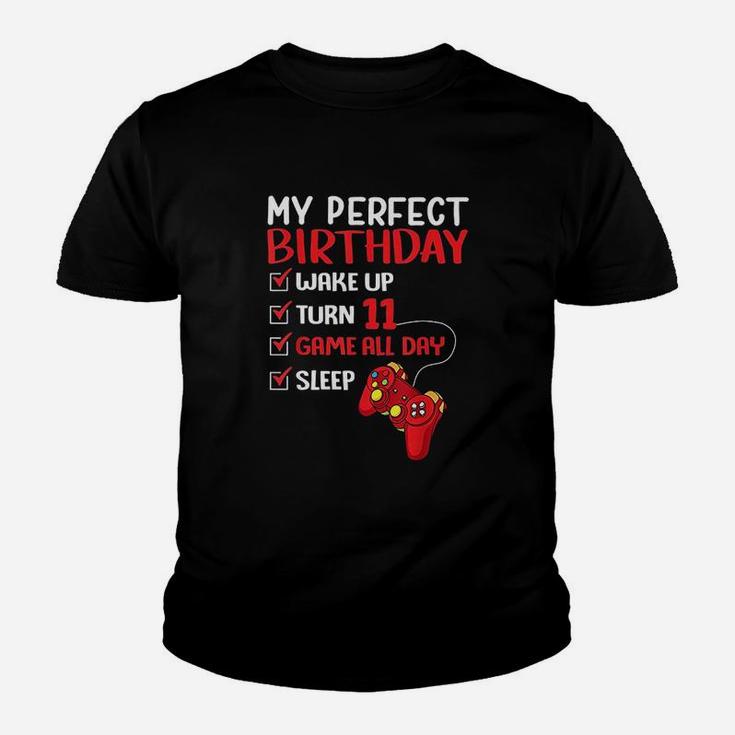 11Th Perfect Birthday Gaming 11 Years Old Youth T-shirt