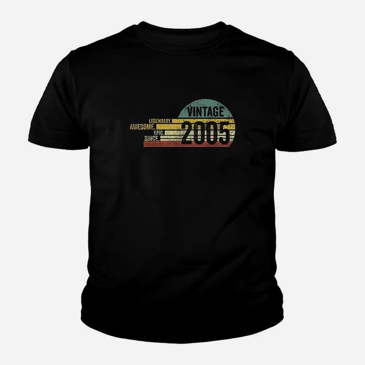 16 Year Old Legendary Retro Vintage Awesome Birthday 2005 Youth T-shirt