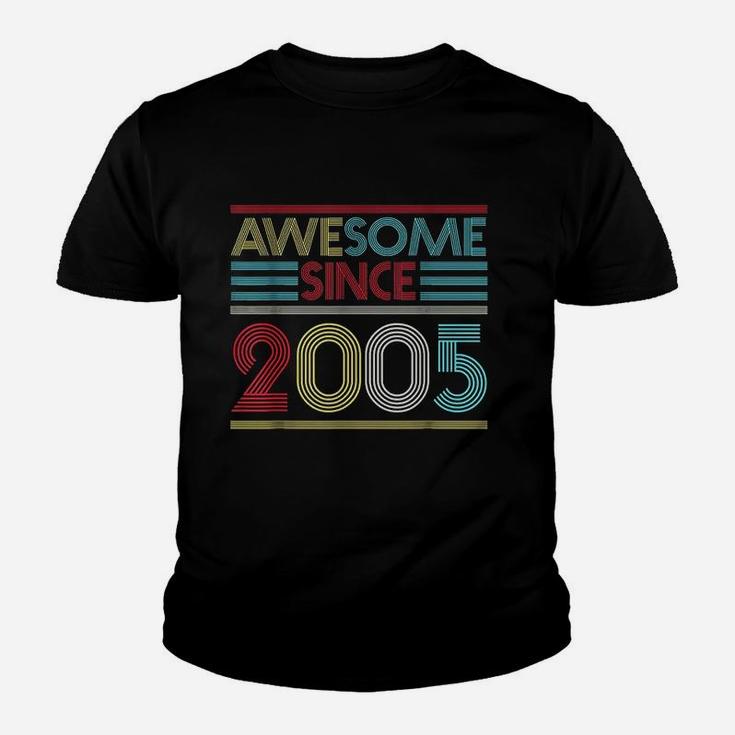 16Th Birthday Gifts Awesome Since 2005 Youth T-shirt