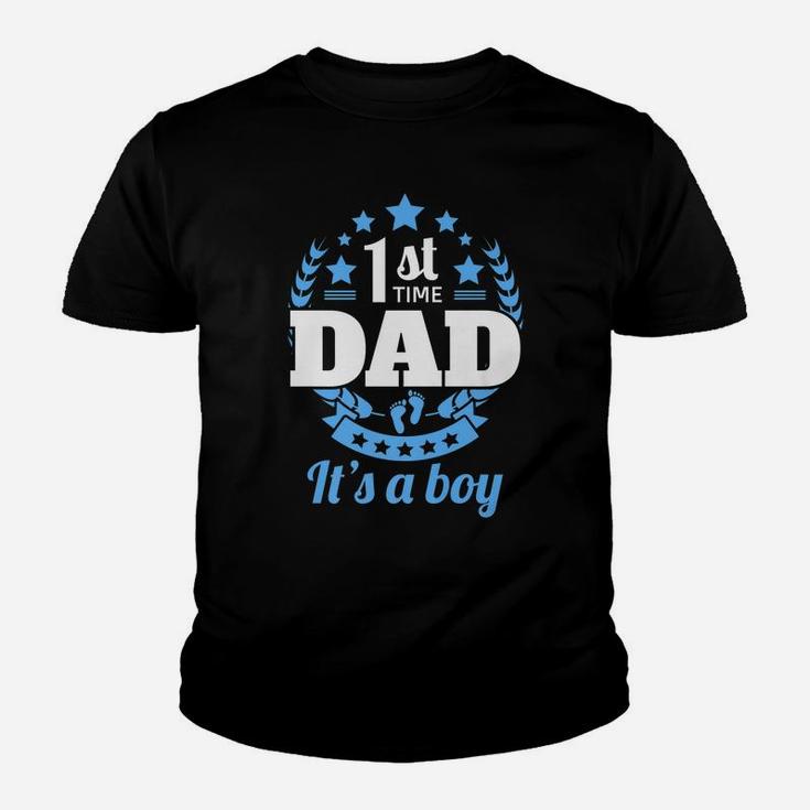 1St Time Dad It's A Boy Gifts Funny First Baby Announcement Youth T-shirt