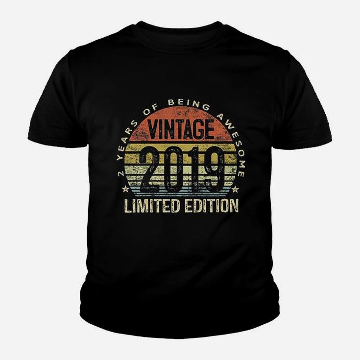 2 Year Old Vintage 2019 2Nd Birthday Youth T-shirt
