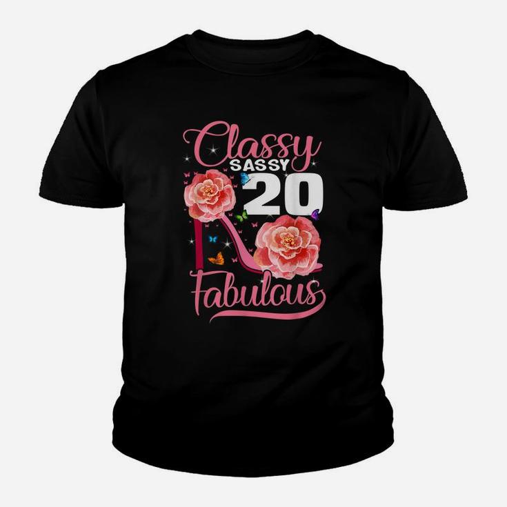 20 Years Old Gifts Sassy Classy 20 And Fabulous Birthday Youth T-shirt