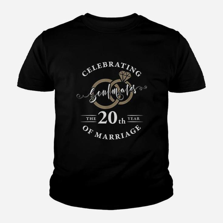 20Th Wedding Anniversary 20 Years Of Marriage Gift Youth T-shirt
