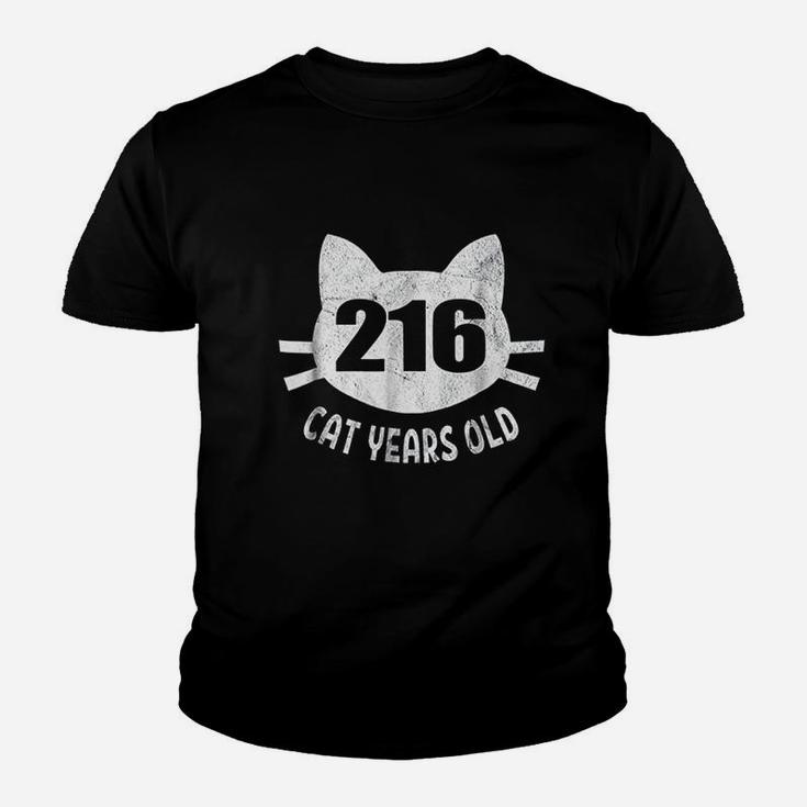 216 Cat Years Old 50Th Birthday Gift For Cat Lovers Youth T-shirt
