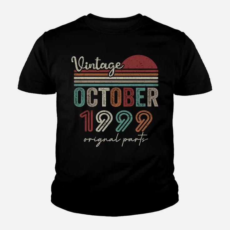 22Nd Birthday 22 Years Old Vintage October 1999 Men Women Youth T-shirt