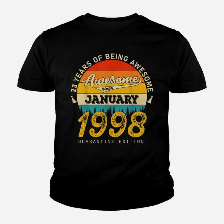 23 Years Of Being Awesome Since January  1998 Birthday Gift Youth T-shirt