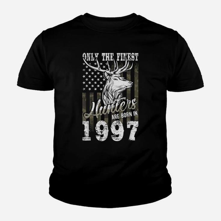 24Th Birthday Gift For 24 Year Old Deer Hunter Hunting 1997 Youth T-shirt