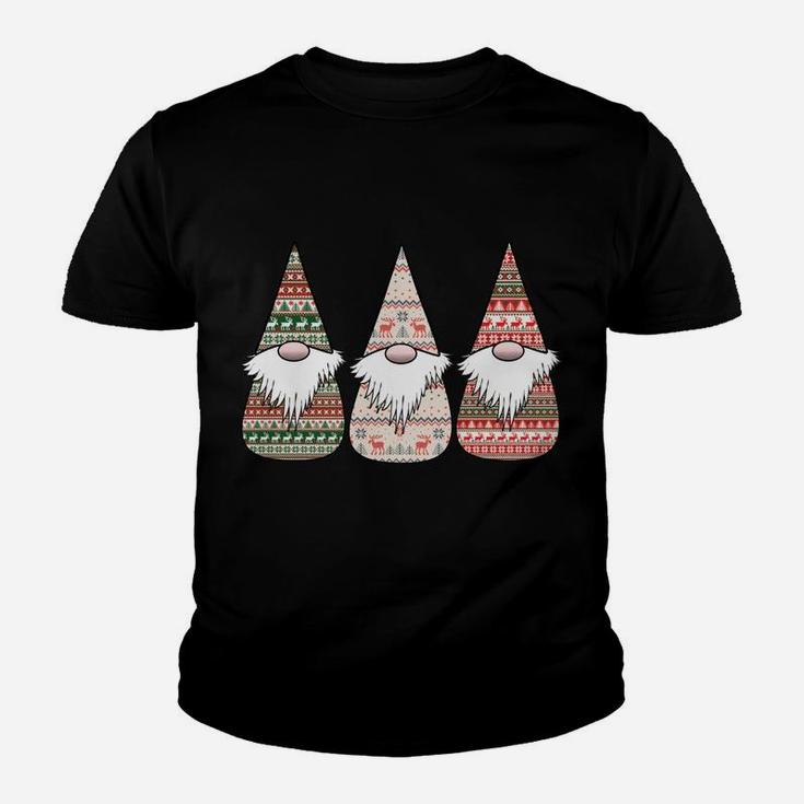 3 Nordic Gnomes Christmas Swedish Tomte Gnome Hat Youth T-shirt