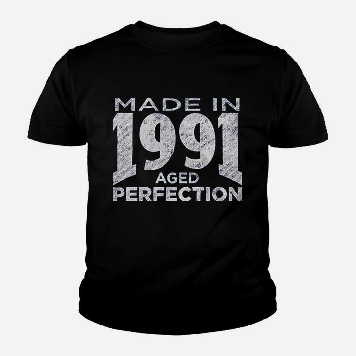 30Th Birthday Gift Made In 1991 Aged To Perfection Youth T-shirt