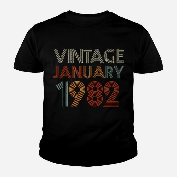 39 Years Old Retro Birthday Gift Vintage January 1982 Youth T-shirt
