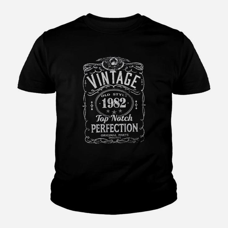 39Th Birthday Vintage 1982 Top Notch Perfection Youth T-shirt