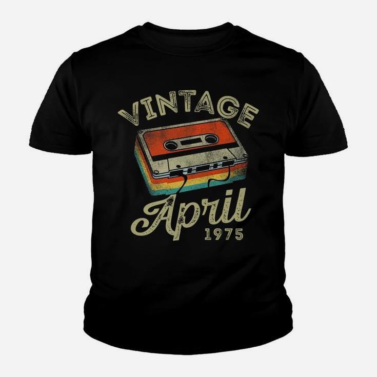 45 Year Old Vintage April 1975 Cassette Tape 45Th Birthday Youth T-shirt