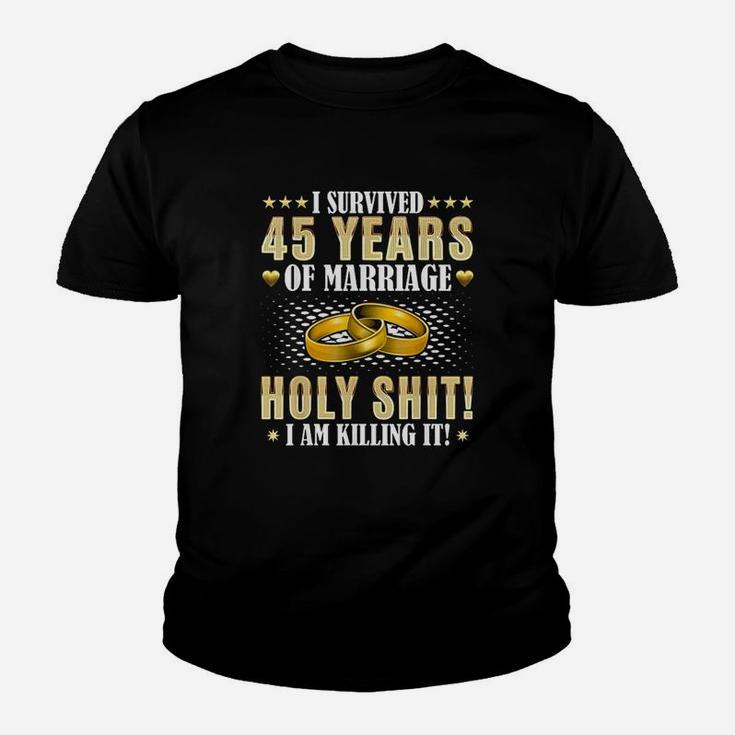 45Th Wedding Anniversary Gifts  45 Years Of Marriage Gift Youth T-shirt