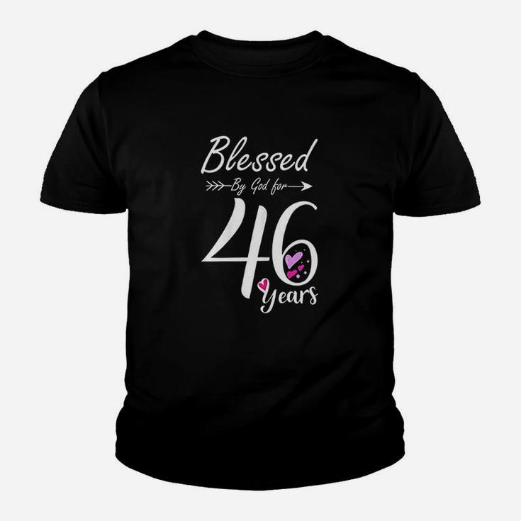 46Th Birthday Gift And Blessed For 46 Years Birthday Youth T-shirt