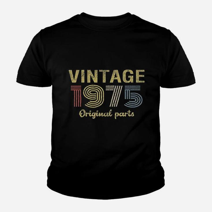 46Th Birthday Gift Retro Birthday Vintage 1975 Original Parts Youth T-shirt