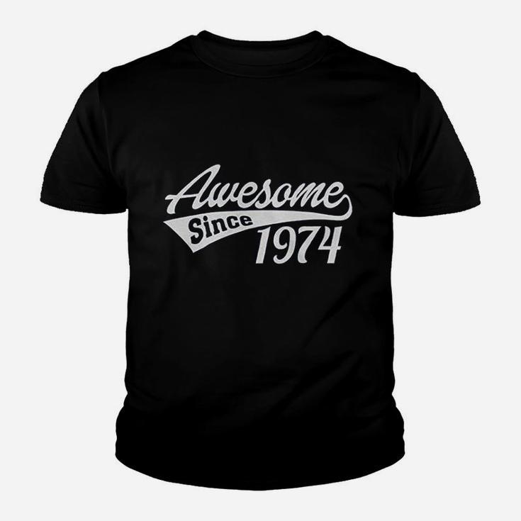 47Th Birthday Gift  Awesome Since 1974 Youth T-shirt