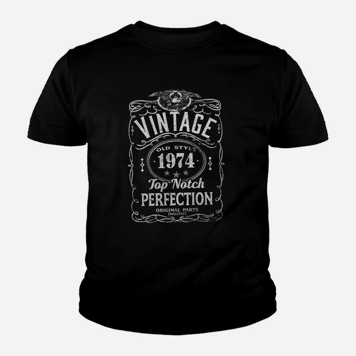 47Th Birthday Gift Vintage 1974 Top Notch Perfection Youth T-shirt