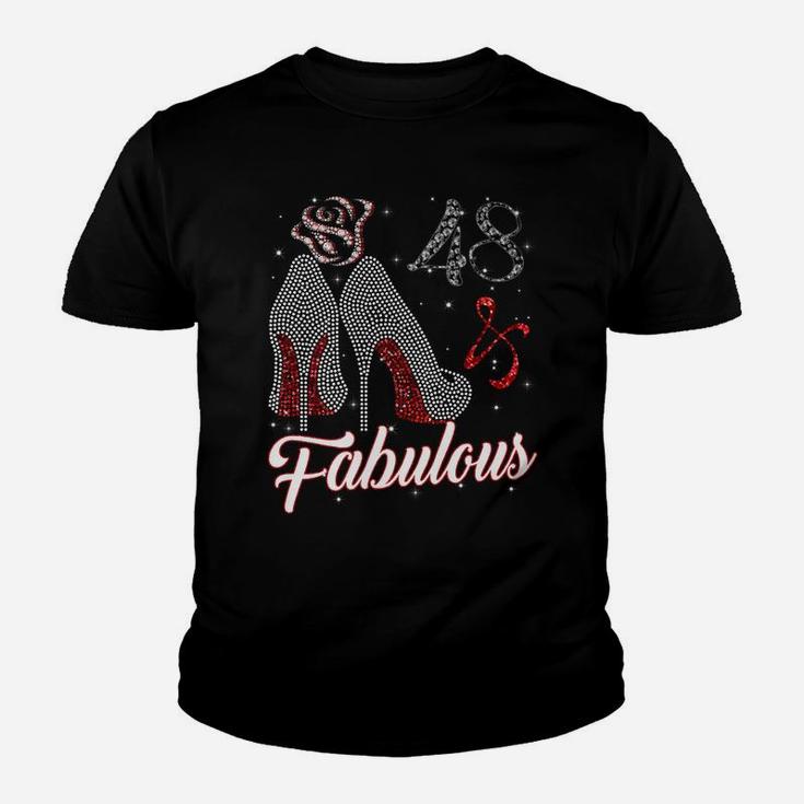 48 And & Fabulous 1973 48Th Birthday Gift Tee For Womens Youth T-shirt