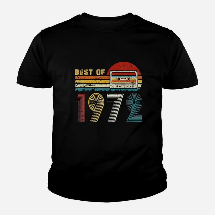 49Th Bday Gifts Best Of 1972 Retro Cassette Tape Vintage Youth T-shirt