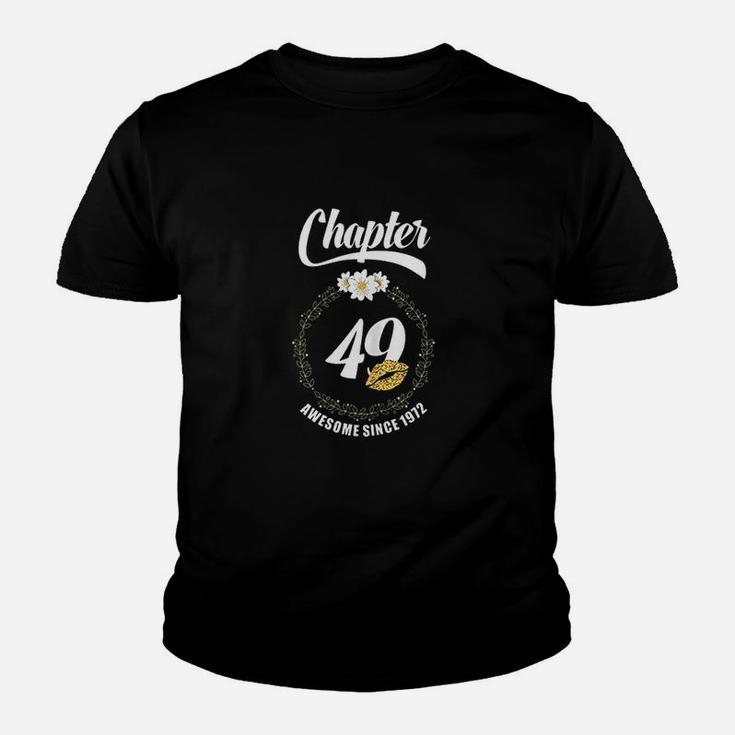 49Th Birthday Lips 1972  Chapter 49 Years Old Youth T-shirt