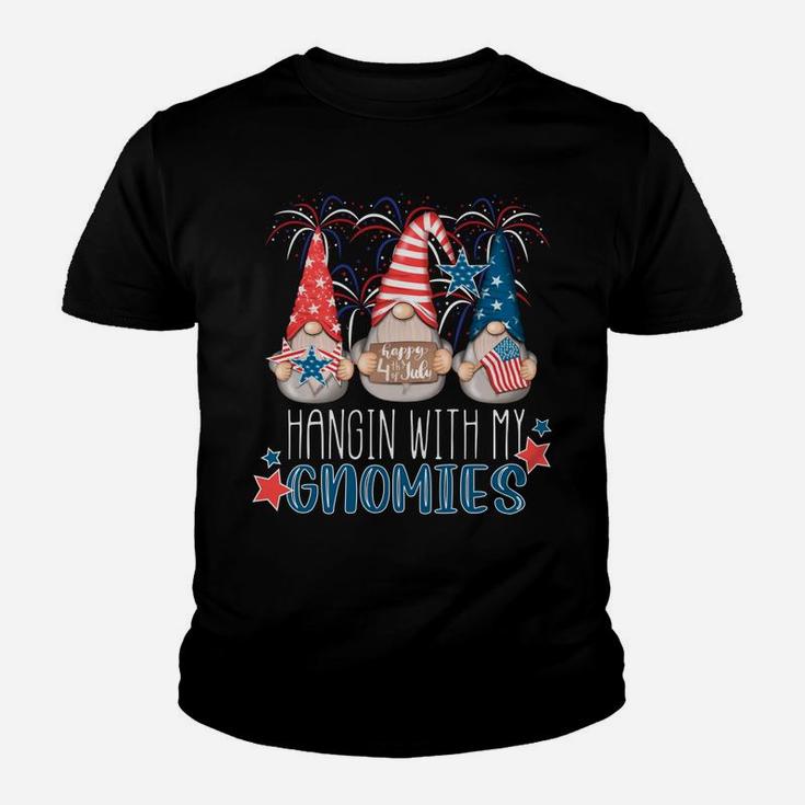 4Th Of July Gnomes Hangin' With My Gnomies Summer July 4Th Sweatshirt Youth T-shirt