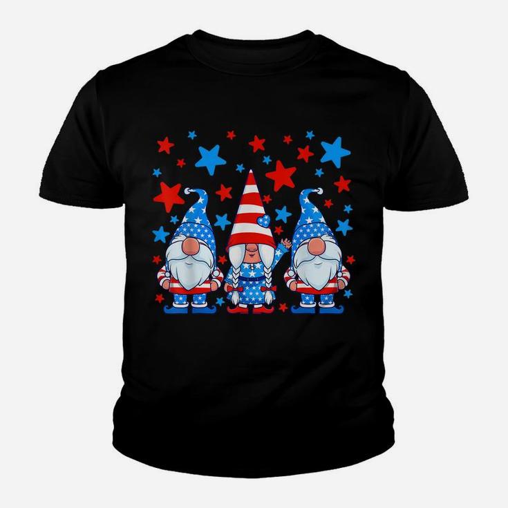 4Th Of July Gnomes Patriotic American Flag Cute Gnome Women Youth T-shirt
