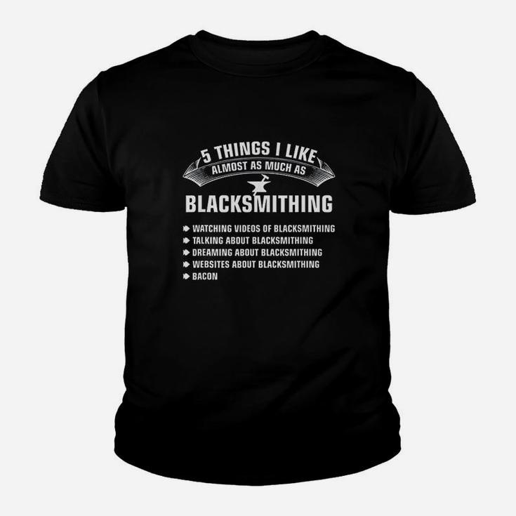 5 Things About Blacksmithing Youth T-shirt