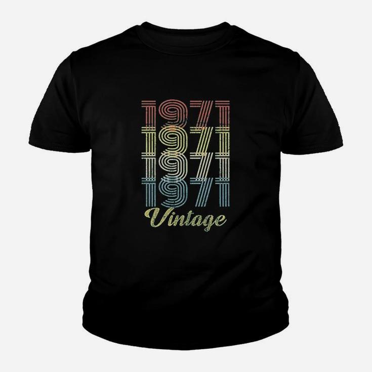 50Th Birthday Gift Retro Birthday 1971 Vintage Youth T-shirt