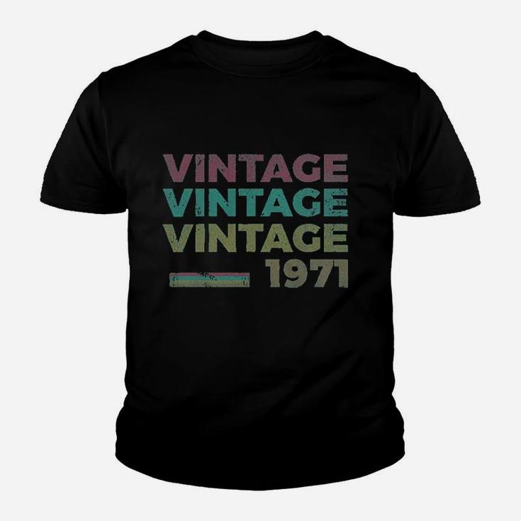 50Th Birthday Gift Retro Birthday Vintage 1971 Youth T-shirt