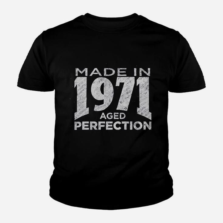50Th Birthday Made In 1971 Aged To Perfection Youth T-shirt