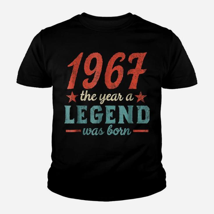 51St Birthday Year 1967 T Shirt The Year A Legend Was Born Youth T-shirt