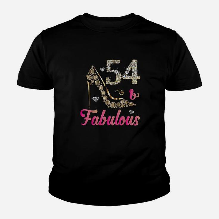 54 And Fabulous Funny 54Th Birthday Cute Gift Beautiful Fun Youth T-shirt