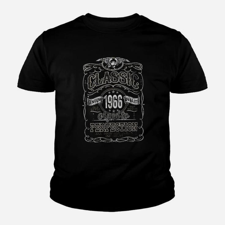 55Th Birthday Classic 1966 Aged To Perfection Youth T-shirt