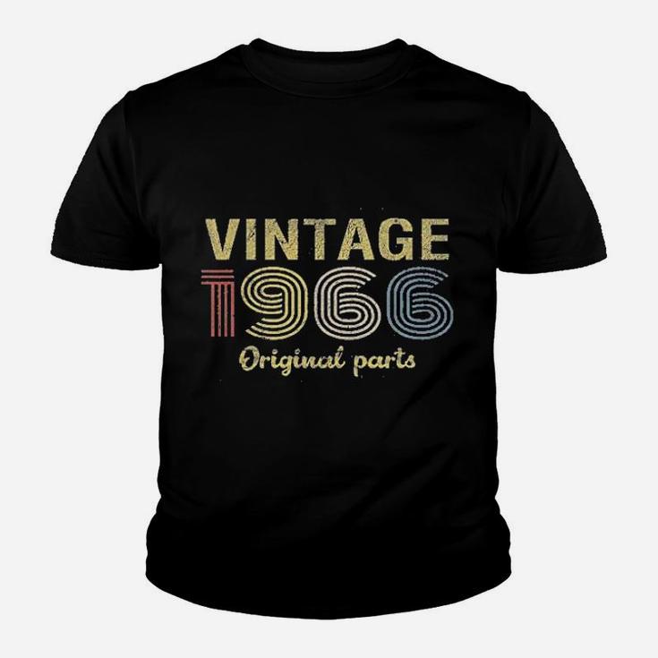 55Th Birthday Retro Birthday Vintage 1966 Original Parts Youth T-shirt