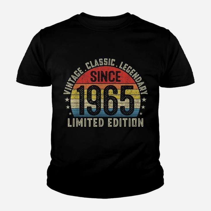 56Th Birthday Gift 56 Year Old Bday Retro Vintage Since 1965 Youth T-shirt
