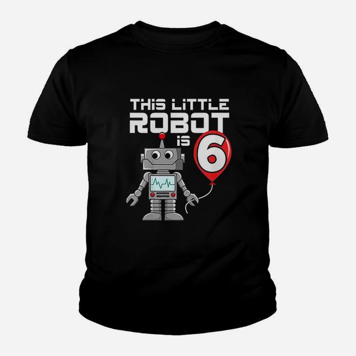 6 Year Old Robot Birthday Youth T-shirt